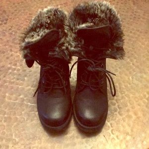 Furry boots